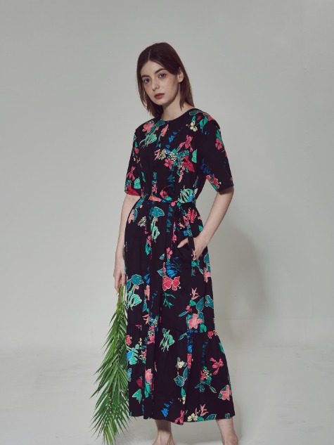 Bold flower dress